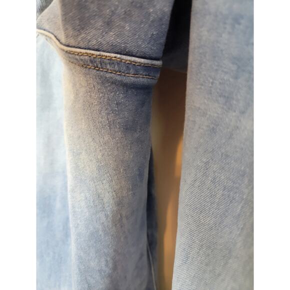 Lane Bryant High Rise Girlfriend Straight Leg Jeans Size 22 Blue Distressed - Picture 7 of 9